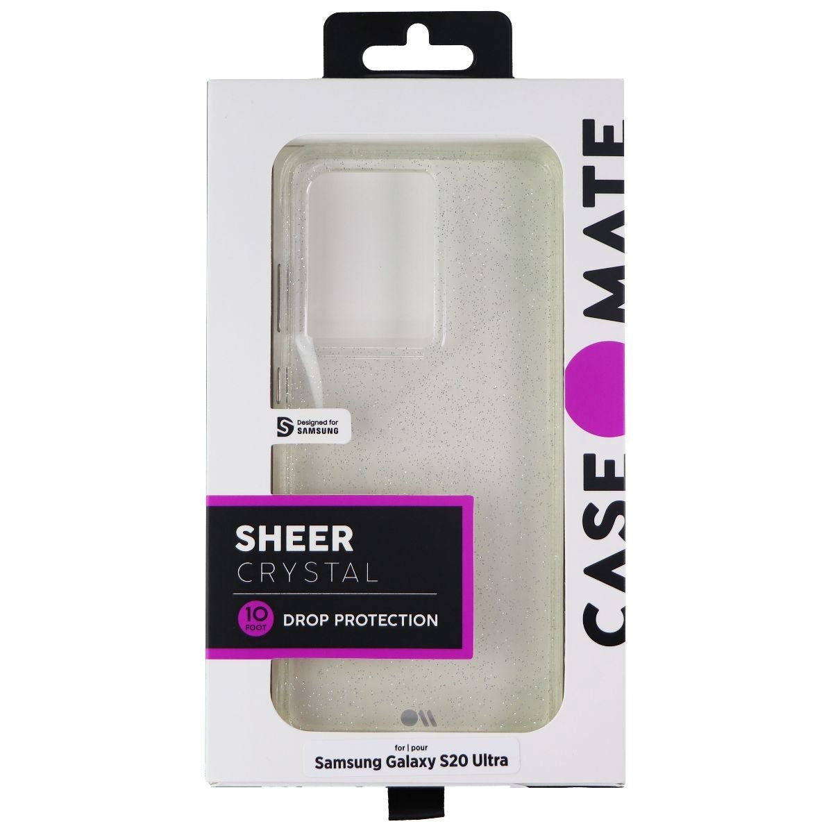 Case-Mate Sheer Crystal Case for Samsung Galaxy S20 Ultra (5G) - Clear/Glitter Cell Phone - Cases, Covers & Skins Case-Mate    - Simple Cell Bulk Wholesale Pricing - USA Seller