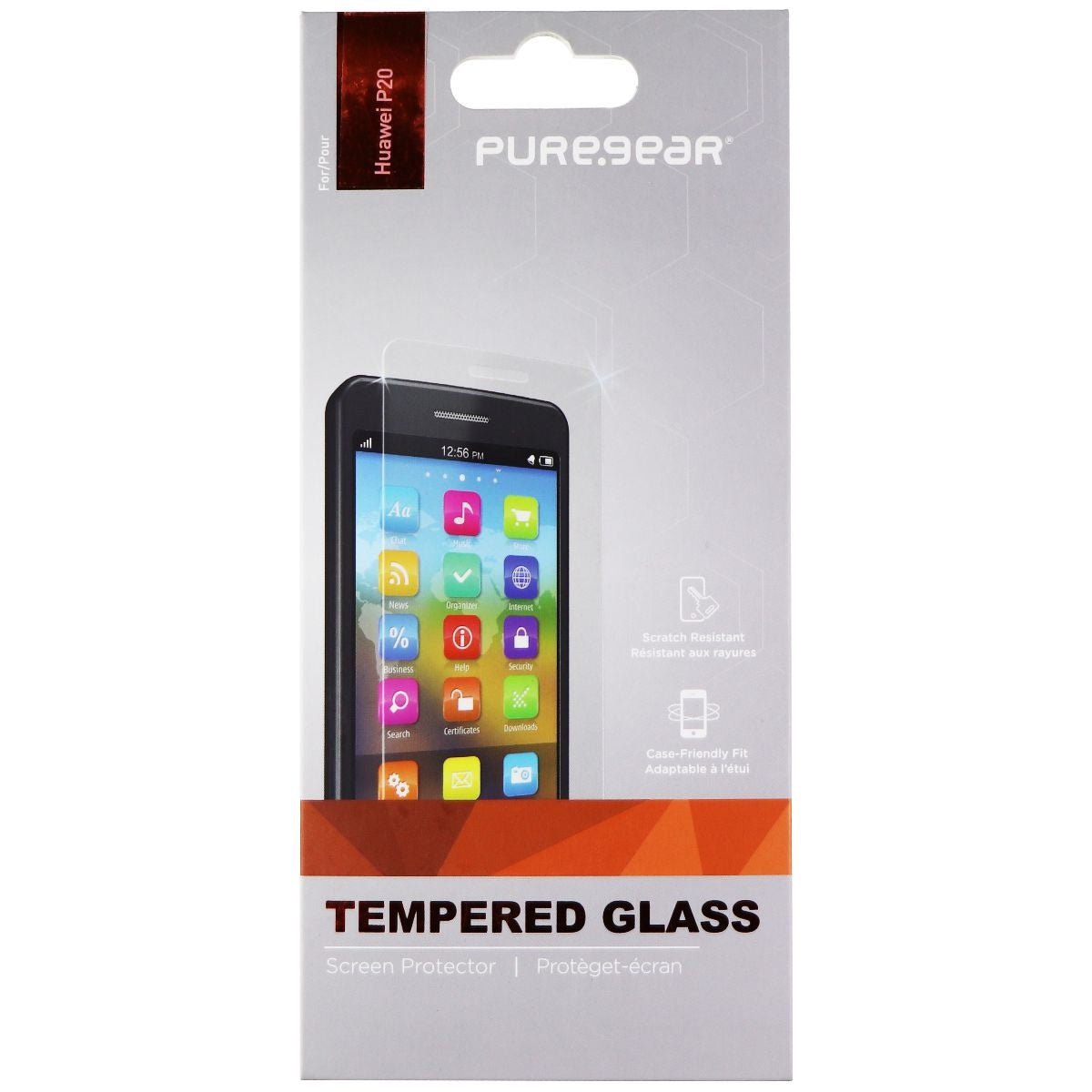 PureGear Tempered Glass Screen Protector for Huawei P20 - Clear Cell Phone - Screen Protectors PureGear - Simple Cell Bulk Wholesale Pricing - USA Seller