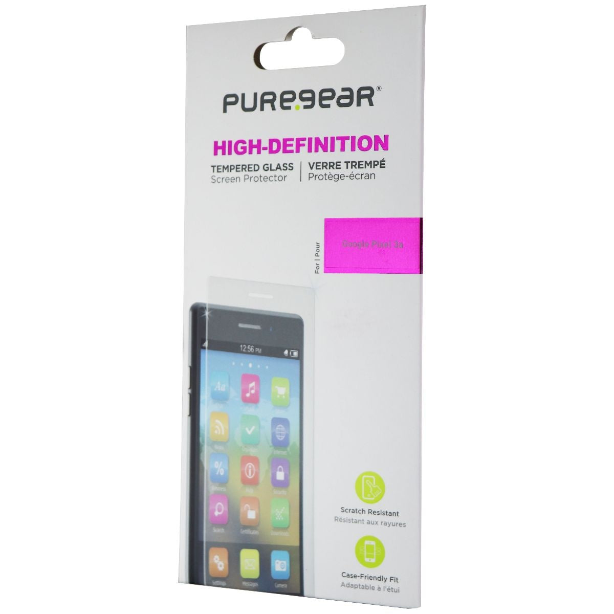 PureGear HD Tempered Glass Screen Protector for Google Pixel 3a - Clear Cell Phone - Screen Protectors PureGear    - Simple Cell Bulk Wholesale Pricing - USA Seller