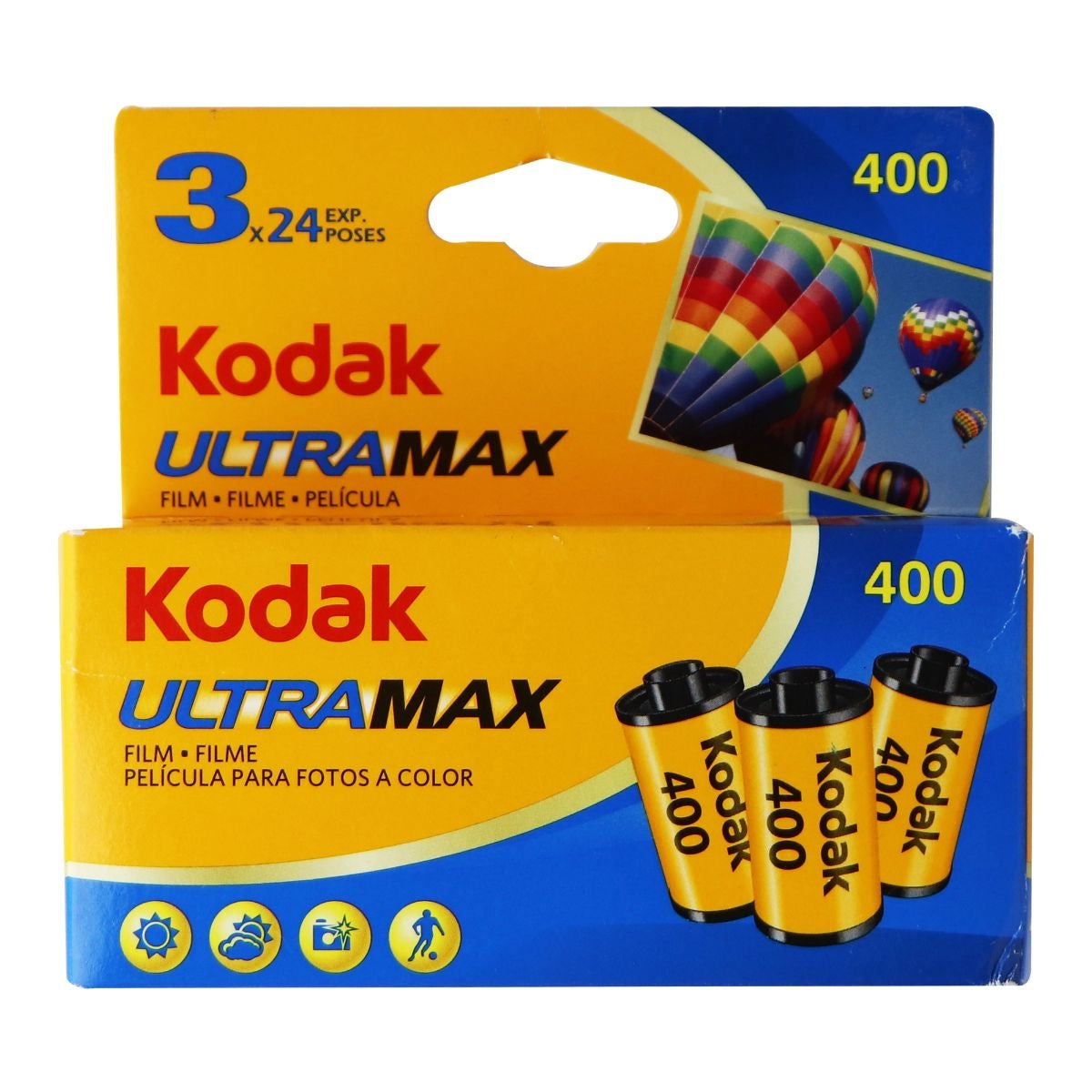 Kodak (603 4052) Ultra Max 400 Film (Blue/Yellow) Film Photography - Film Kodak - Simple Cell Bulk Wholesale Pricing - USA Seller