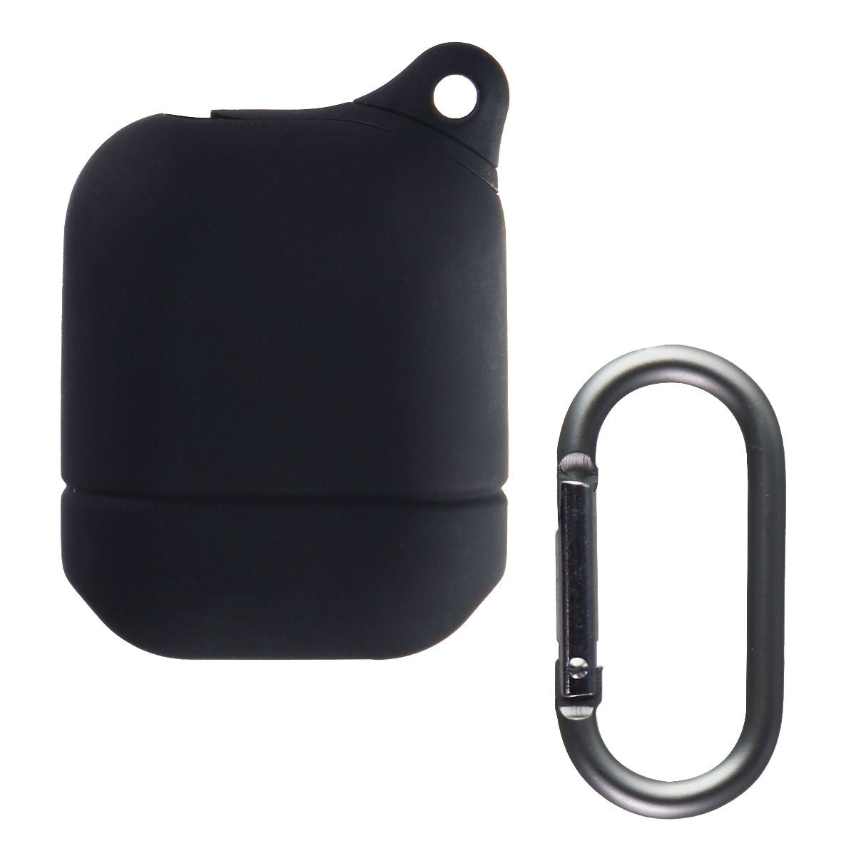 Key Silicone Soft Case with Clip for Apple AirPods 1st and 2nd Gen - Black iPod, Audio Player Accessories - Cases, Covers & Skins Key - Simple Cell Bulk Wholesale Pricing - USA Seller