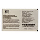 OEM ZTE Li3728T42P3h794977 770 mAh Replacement Battery for ZTE Velocity Cell Phone - Batteries ZTE - Simple Cell Bulk Wholesale Pricing - USA Seller