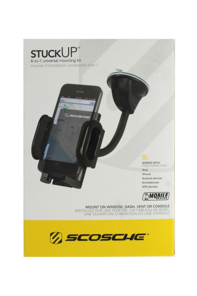 SCOSCHE IHW10 4-In-1 Universal Mounting Kit for Mobile Devices Cell Phone - Mounts & Holders Scosche - Simple Cell Bulk Wholesale Pricing - USA Seller
