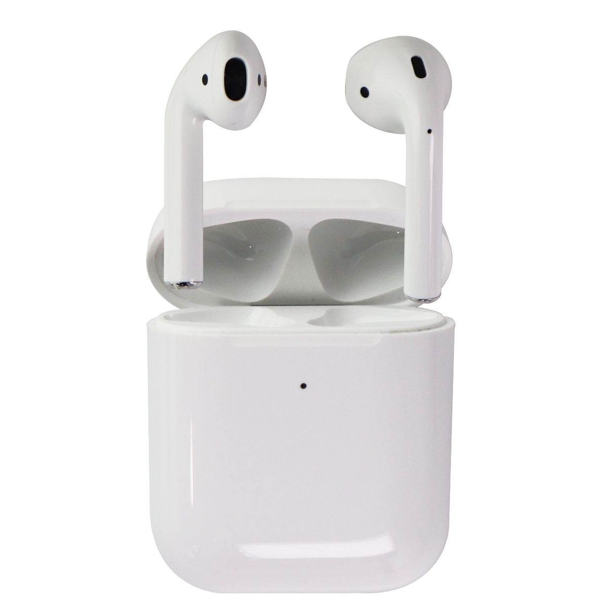 Apple AirPods (2nd Gen) with Qi Wireless Charging Case (MRXJ2AM/A) - White Cell Phone - Headsets Apple - Simple Cell Bulk Wholesale Pricing - USA Seller
