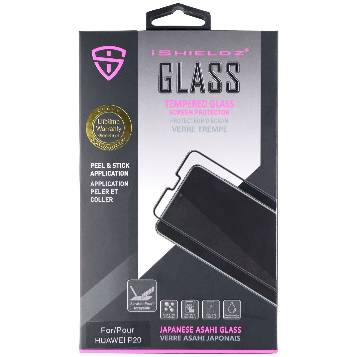 iShieldz Tempered Asahi Glass Screen Protector for Huawei P20 - Clear Cell Phone - Screen Protectors iShieldz    - Simple Cell Bulk Wholesale Pricing - USA Seller
