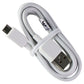 ZTE (3.3.-Foot) Micro-USB to USB Charge and Sync Cable - White Cell Phone - Cables & Adapters ZTE    - Simple Cell Bulk Wholesale Pricing - USA Seller