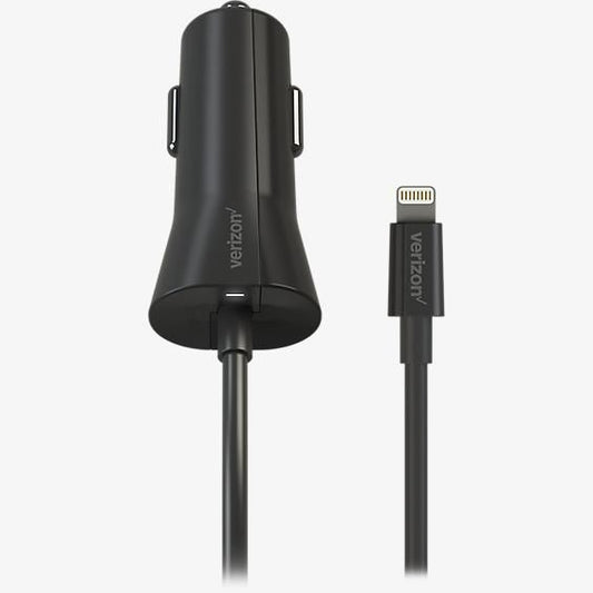 Verizon Car Charger for iPhones Cell Phone - Chargers & Cradles Verizon - Simple Cell Bulk Wholesale Pricing - USA Seller
