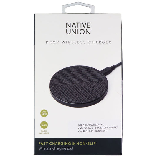 Native Union 10W Drop Wireless Charging Pad - Slate Gray - DROP-GRY-FB Cell Phone - Chargers & Cradles Native Union    - Simple Cell Bulk Wholesale Pricing - USA Seller
