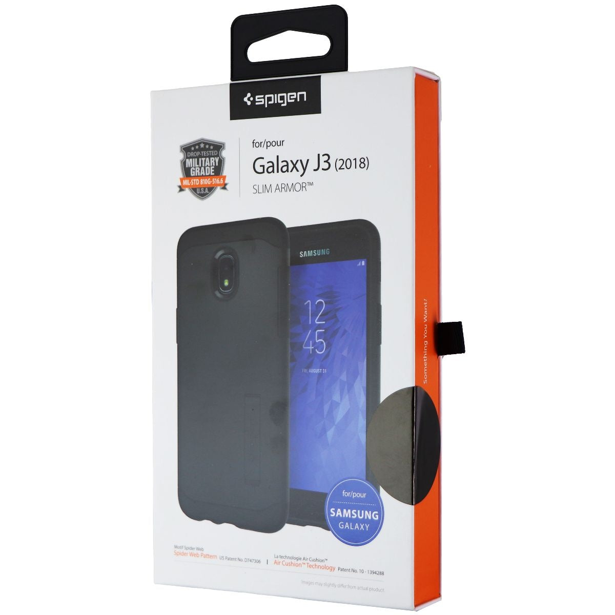Spigen Slim Armor Series Dual Layer Case for Galaxy J3 (2018) - Black Cell Phone - Cases, Covers & Skins Spigen    - Simple Cell Bulk Wholesale Pricing - USA Seller