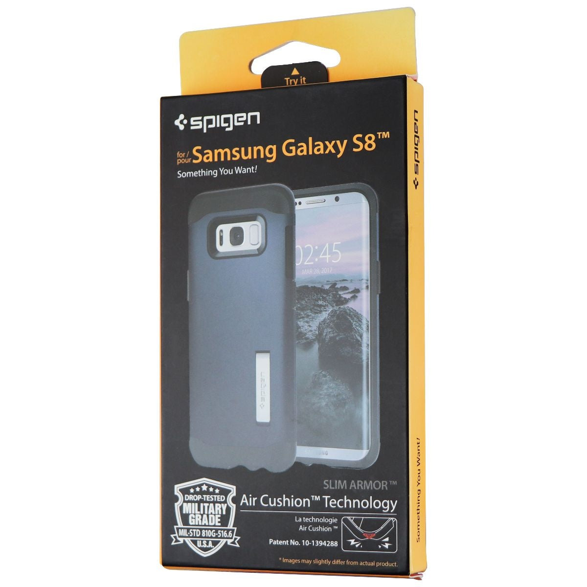 Spigen Slim Armor Dual Layer Case for Samsung Galaxy S8 - Metal Slate Cell Phone - Cases, Covers & Skins Spigen - Simple Cell Bulk Wholesale Pricing - USA Seller