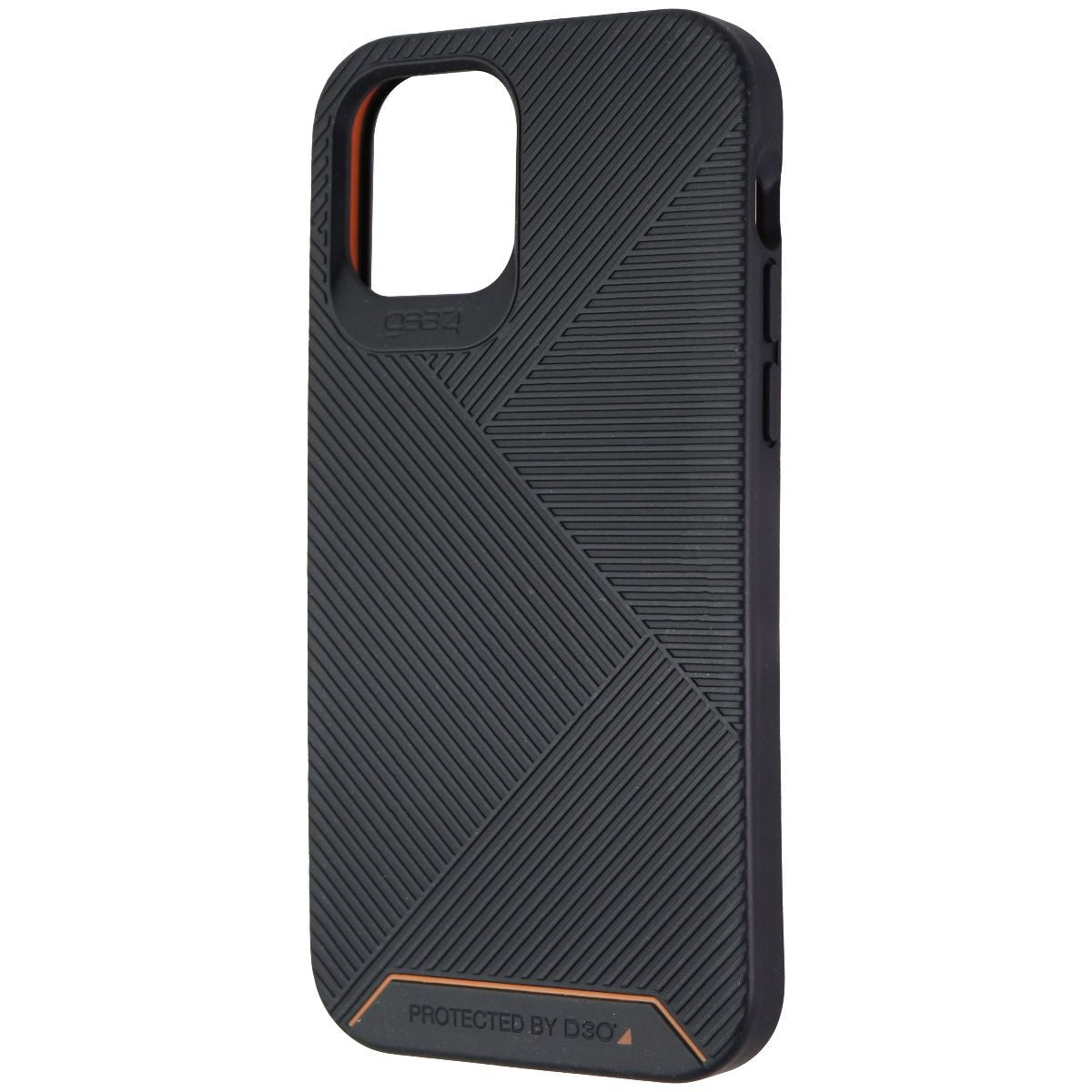 Gear4 Battersea Hardback Case for iPhone 12 & iPhone 12 Pro - Black/Orange Cell Phone - Cases, Covers & Skins Gear 4 - Simple Cell Bulk Wholesale Pricing - USA Seller