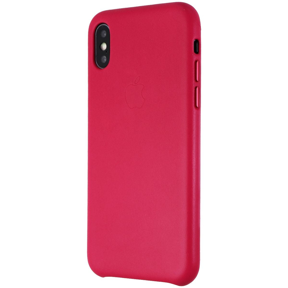 Apple Official Leather Case for Apple iPhone X Smartphones - Pink Fuchsia Cell Phone - Cases, Covers & Skins Apple    - Simple Cell Bulk Wholesale Pricing - USA Seller