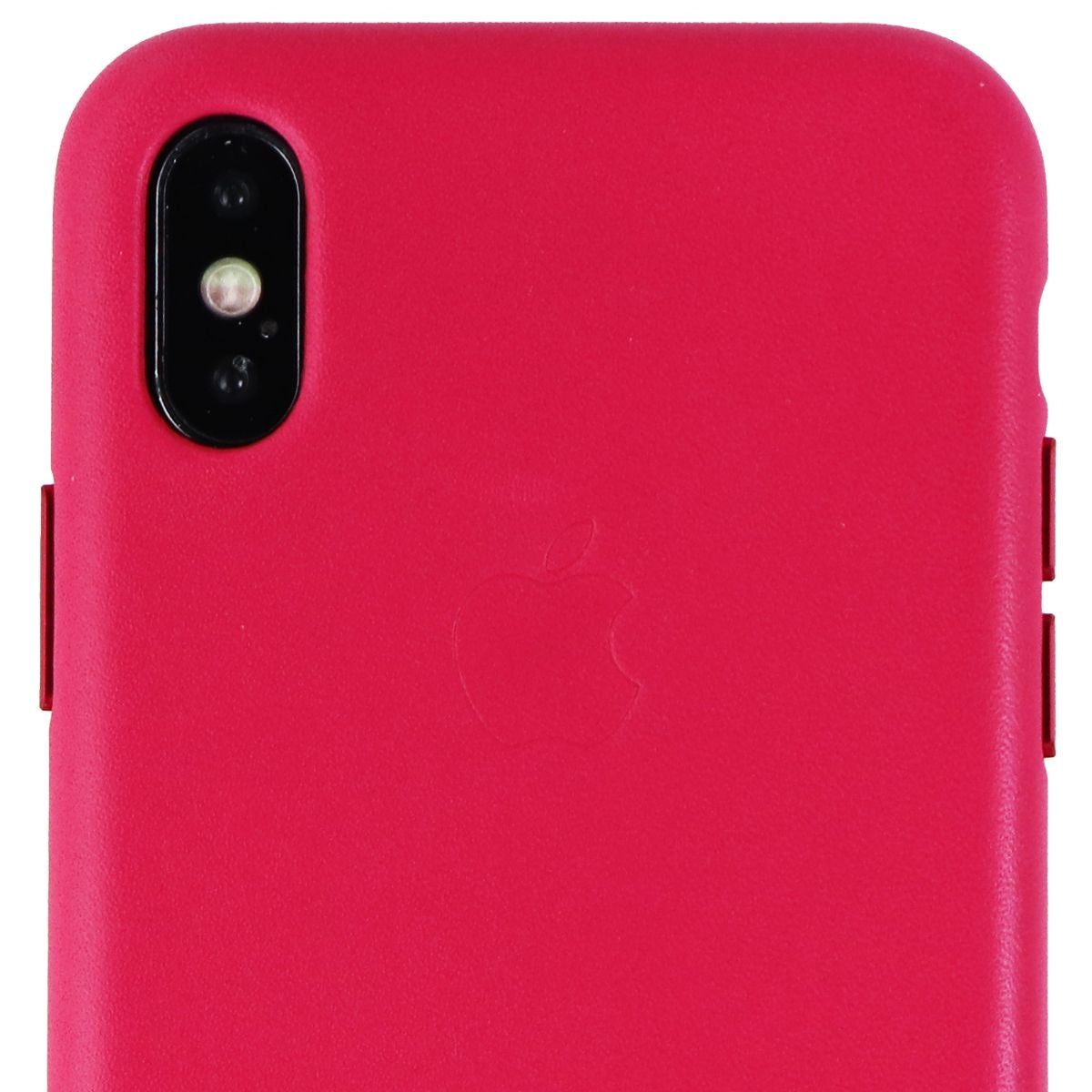 Apple Official Leather Case for Apple iPhone X Smartphones - Pink Fuchsia Cell Phone - Cases, Covers & Skins Apple    - Simple Cell Bulk Wholesale Pricing - USA Seller