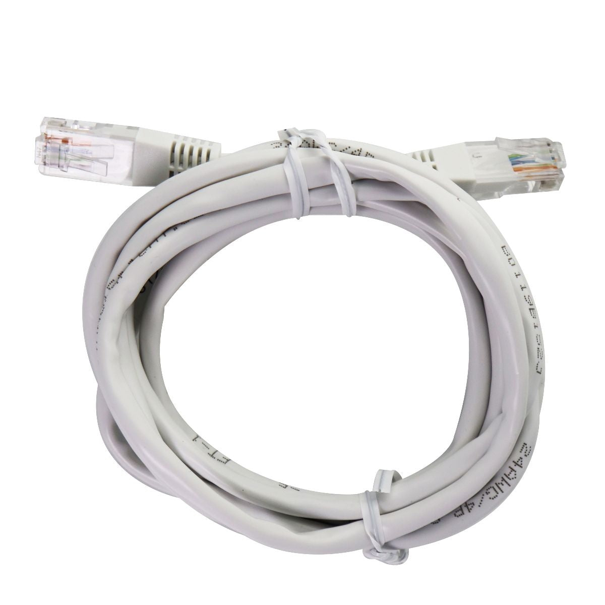6.5-Foot CAT 5E Ethernet Patch Cable (24-AWG) - White Computer/Network - Ethernet Cables (RJ-45, 8P8C) Unbranded    - Simple Cell Bulk Wholesale Pricing - USA Seller