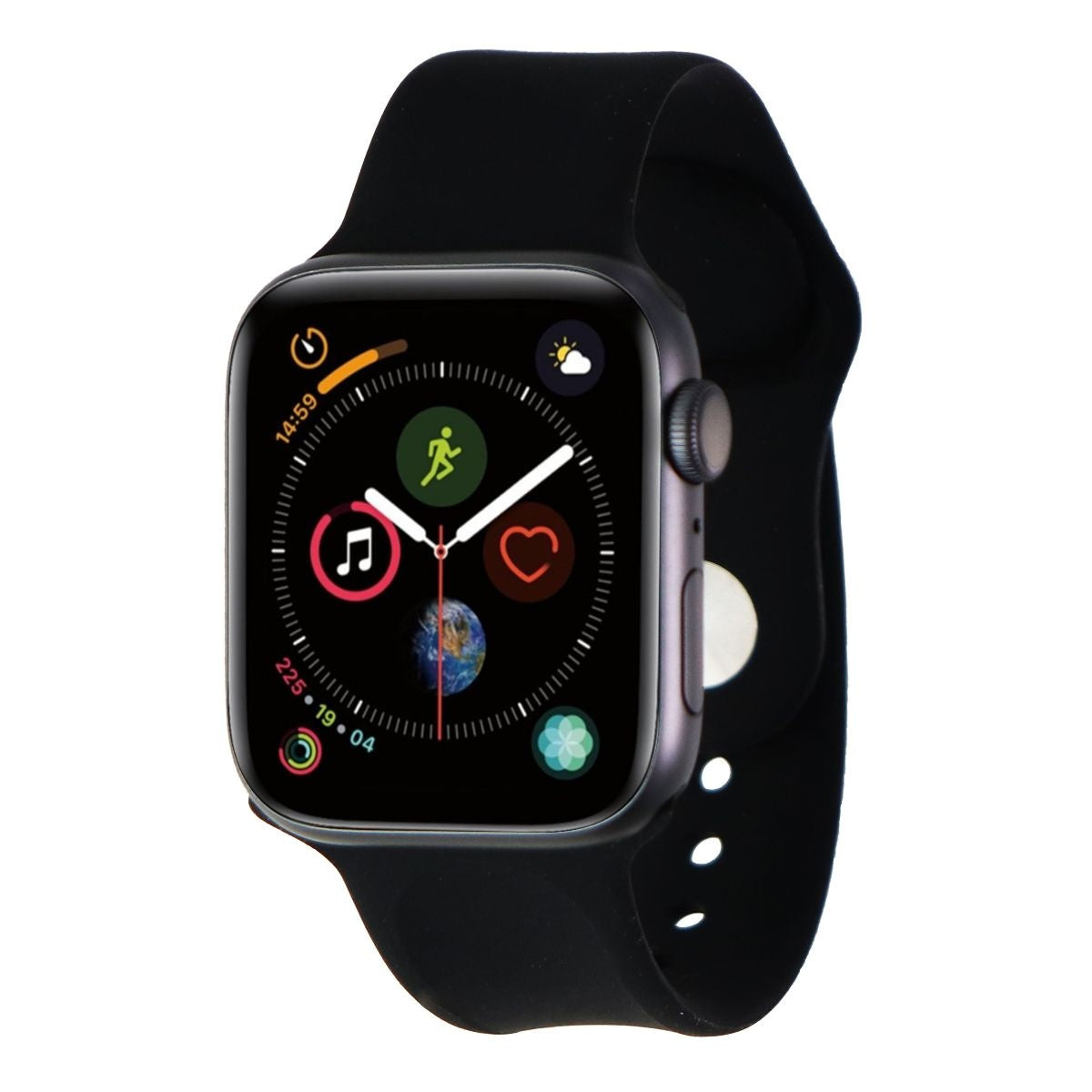 Apple Watch Series 4 (44mm) A1978 GPS - Space Gray Aluminum/Black Sport Band Smart Watches Apple    - Simple Cell Bulk Wholesale Pricing - USA Seller