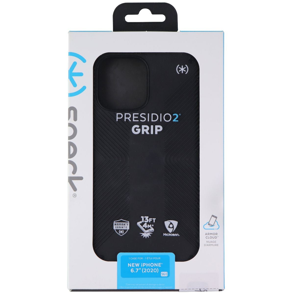 Speck Presidio2 Grip Case for Apple iPhone 12 Pro Max - Matte Black Cell Phone - Cases, Covers & Skins Speck    - Simple Cell Bulk Wholesale Pricing - USA Seller