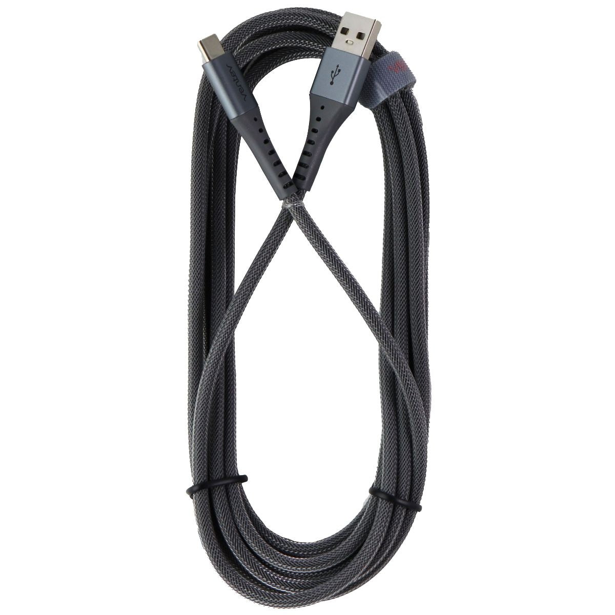 Ventev 10-foot ChargeSync Braided Alloy (USB-C) to USB Cable - Steel Gray Cell Phone - Cables & Adapters Ventev - Simple Cell Bulk Wholesale Pricing - USA Seller