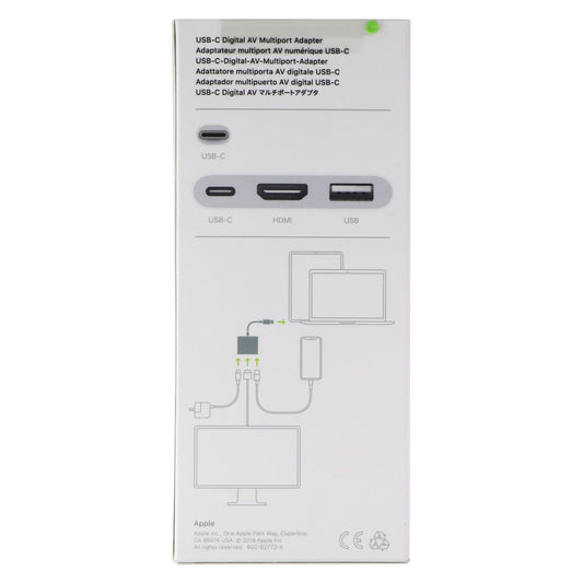 Apple USB-C Digital AV Multiport Adapter (A2119) - White (MUF82AM/A)
