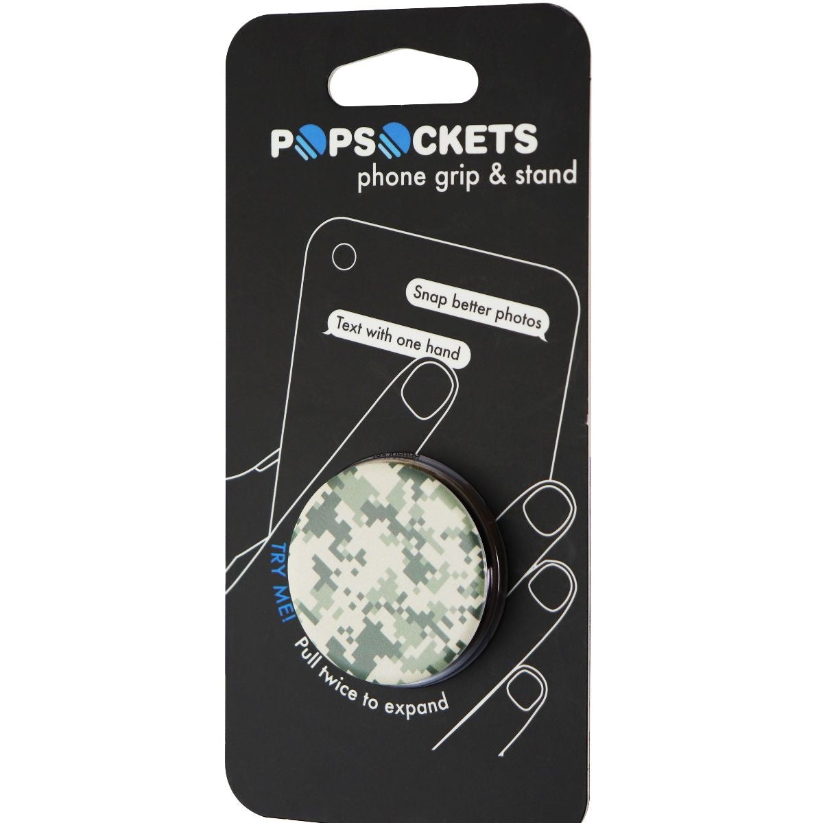PopSockets Collapsible Grip & Stand for Phones and Tablets - Digital Camo Cell Phone - Mounts & Holders PopSockets - Simple Cell Bulk Wholesale Pricing - USA Seller