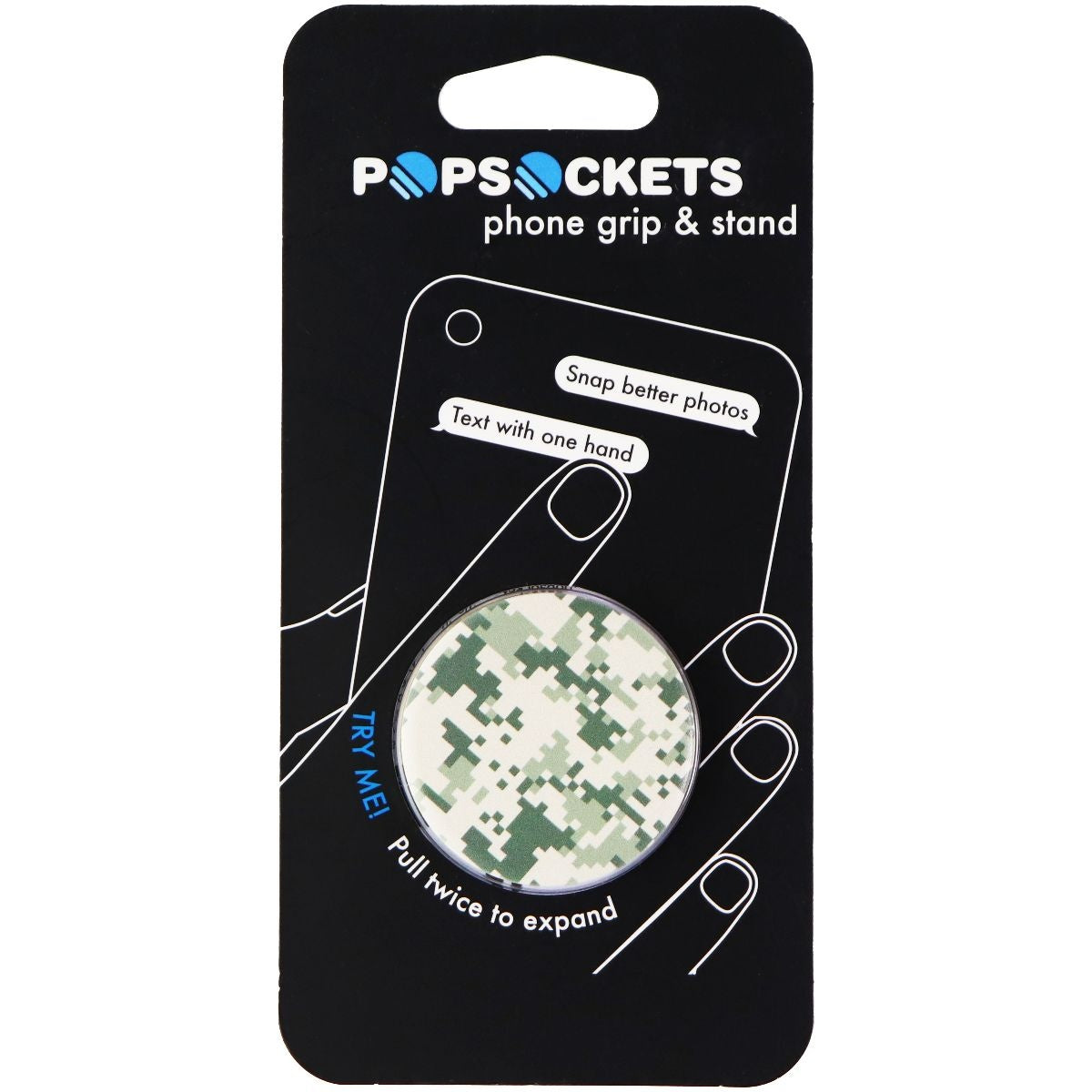 PopSockets Collapsible Grip & Stand for Phones and Tablets - Digital Camo Cell Phone - Mounts & Holders PopSockets    - Simple Cell Bulk Wholesale Pricing - USA Seller