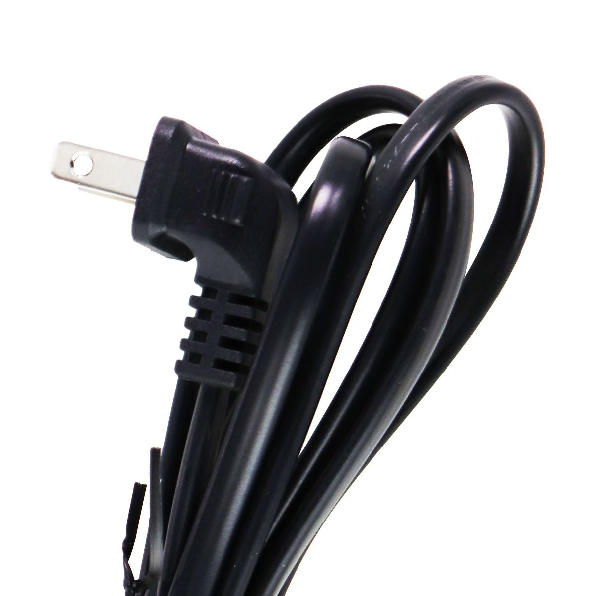 Unbranded 125V 2-Pronged Power Supply Cable - Black Cell Phone - Cables & Adapters Unbranded - Simple Cell Bulk Wholesale Pricing - USA Seller