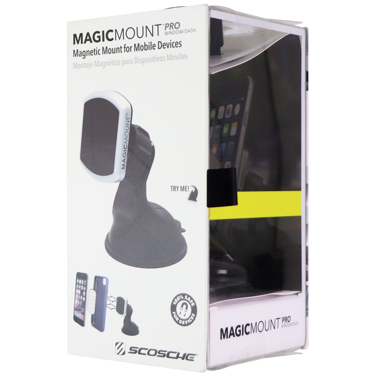 Scosche Magic Mount Pro Magnetic Mount for Mobile Devices - Black Cell Phone - Mounts & Holders Scosche    - Simple Cell Bulk Wholesale Pricing - USA Seller