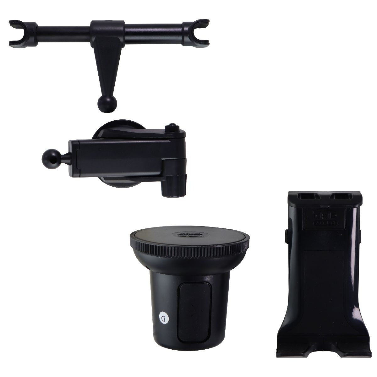 GRIP All-In-1 Tablet Mount with Universal Holder and Suction Mount - Black