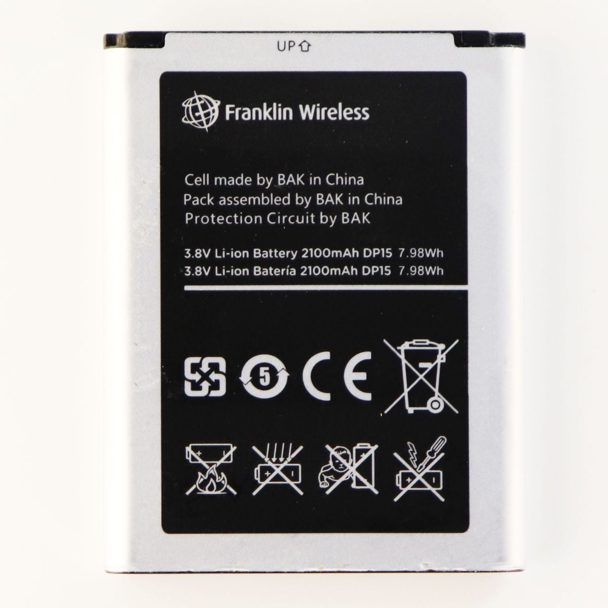 Franklin Wireless Standard Battery V604454AR (2100mAh) 3.8V for MHS900L JetPack Cell Phone - Batteries Franklin Wireless - Simple Cell Bulk Wholesale Pricing - USA Seller