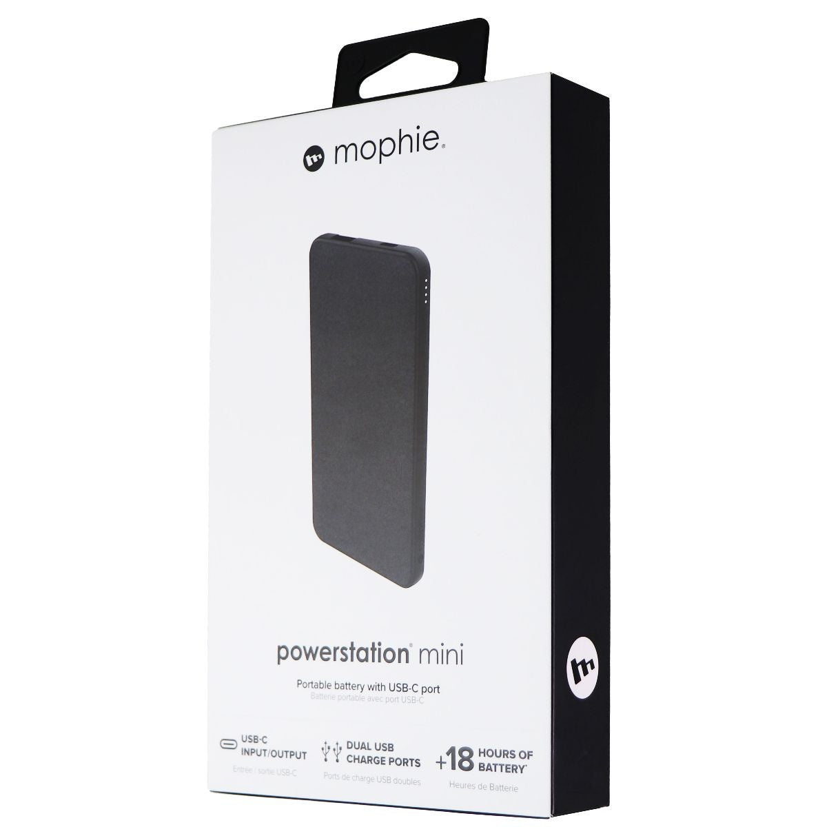 Mophie Powerstation Mini 5,000 mAh Battery with USB-C and USB-A Ports - Black Cell Phone - Chargers & Cradles Mophie - Simple Cell Bulk Wholesale Pricing - USA Seller