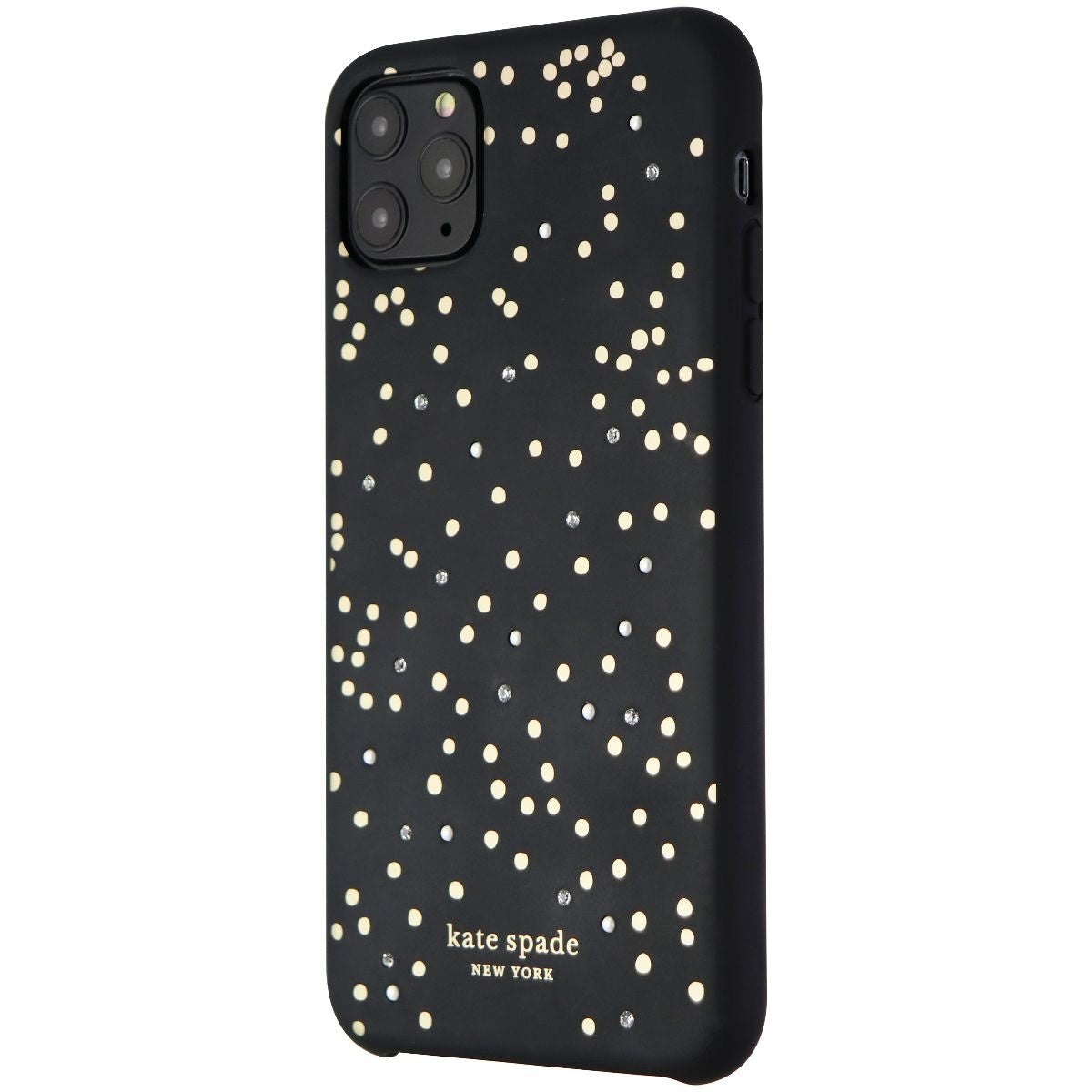 Kate Spade Soft Touch Case for iPhone 11 Pro Max - Black/Gold Dots/Gems Cell Phone - Cases, Covers & Skins Kate Spade - Simple Cell Bulk Wholesale Pricing - USA Seller