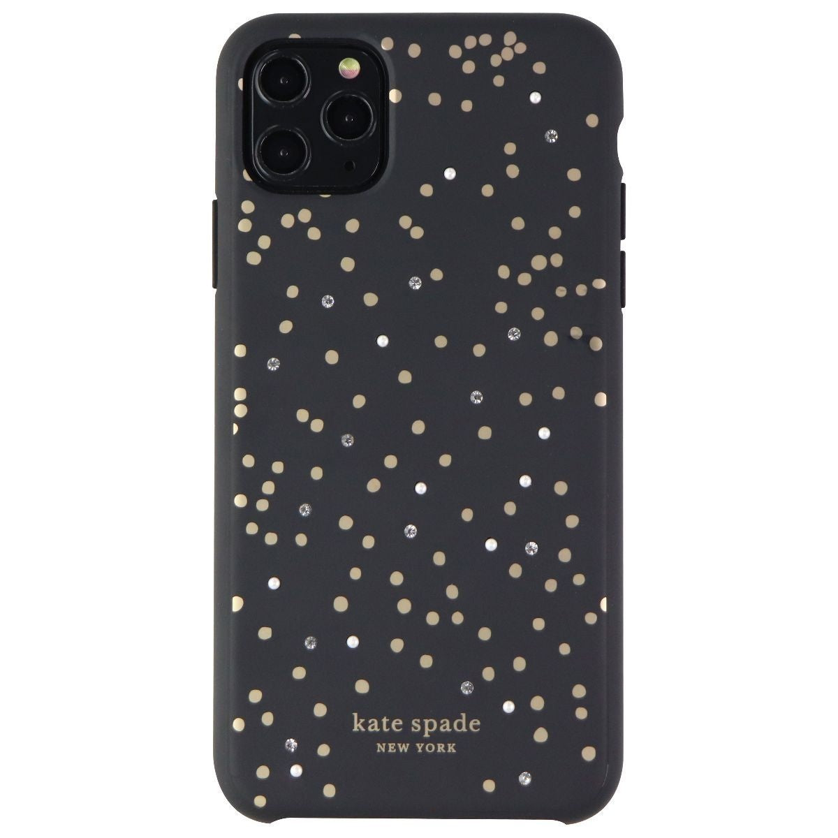 Kate Spade Soft Touch Case for iPhone 11 Pro Max - Black/Gold Dots/Gems Cell Phone - Cases, Covers & Skins Kate Spade - Simple Cell Bulk Wholesale Pricing - USA Seller