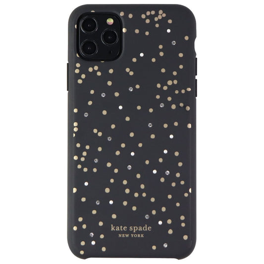 Kate Spade Soft Touch Case for iPhone 11 Pro Max - Black/Gold Dots/Gems Cell Phone - Cases, Covers & Skins Kate Spade    - Simple Cell Bulk Wholesale Pricing - USA Seller