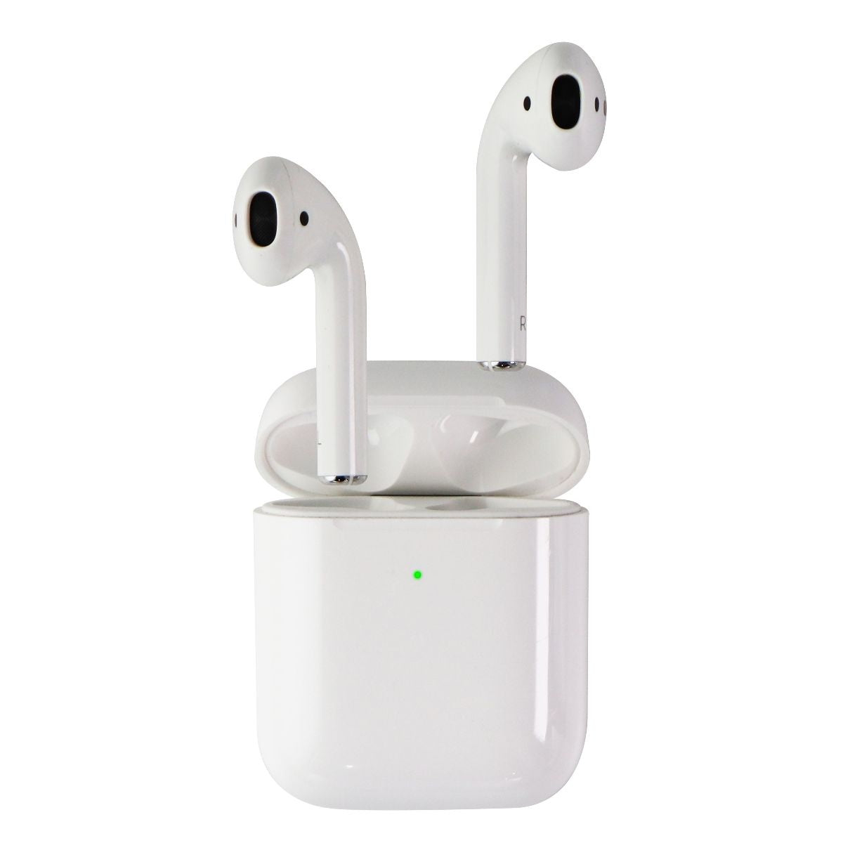 Apple AirPods (1st Gen) Headphones with (2nd Gen) Wireless Charging Case - White Portable Audio - Headphones Apple    - Simple Cell Bulk Wholesale Pricing - USA Seller