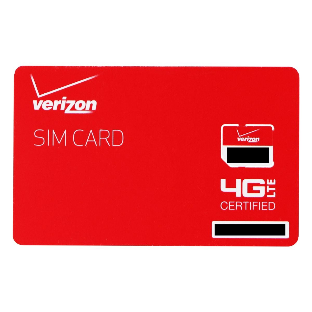 Verizon Wireless 4G LTE Micro SIM Card (BULKSIM3FF-D) for Verizon Smar ...