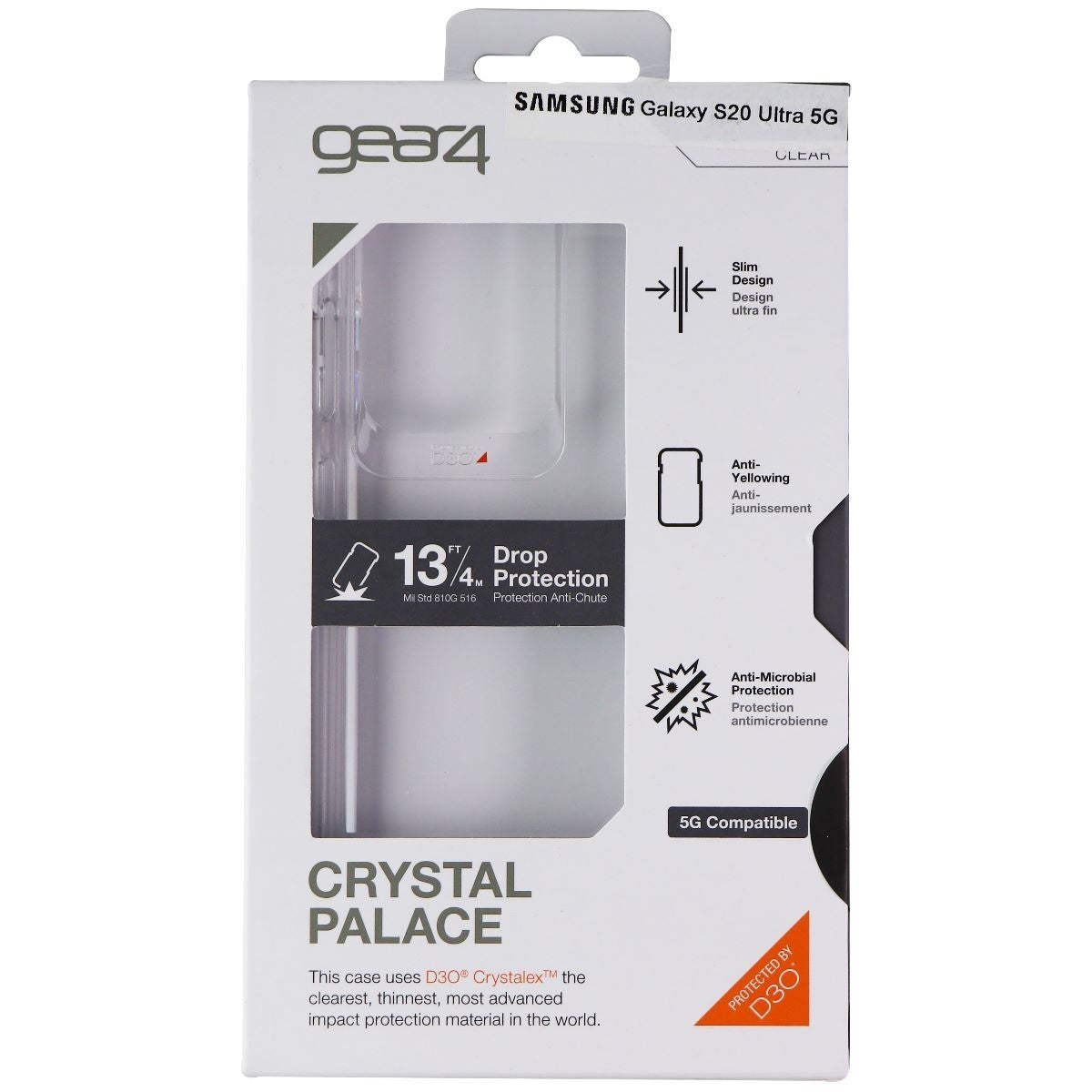 ZAGG Crystal Palace Series Hybrid Case for Samsung Galaxy S20 Ultra - Clear Cell Phone - Cases, Covers & Skins Zagg    - Simple Cell Bulk Wholesale Pricing - USA Seller