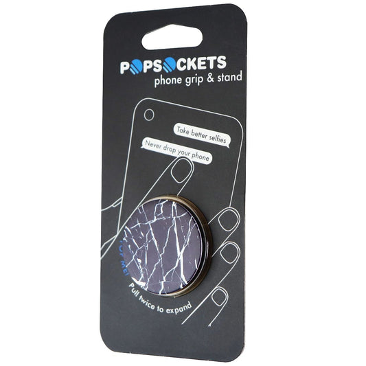 Genuine PopSocket Grip & Stand for Phones and Tablets - Black Marble Cell Phone - Mounts & Holders PopSockets - Simple Cell Bulk Wholesale Pricing - USA Seller