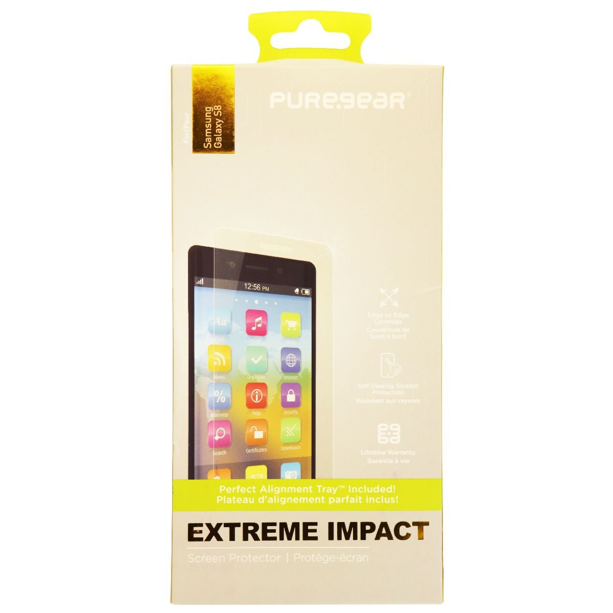 PureGear Extreme Impact Series Screen Protector for Samsung S8 - Clear Cell Phone - Screen Protectors PureGear - Simple Cell Bulk Wholesale Pricing - USA Seller