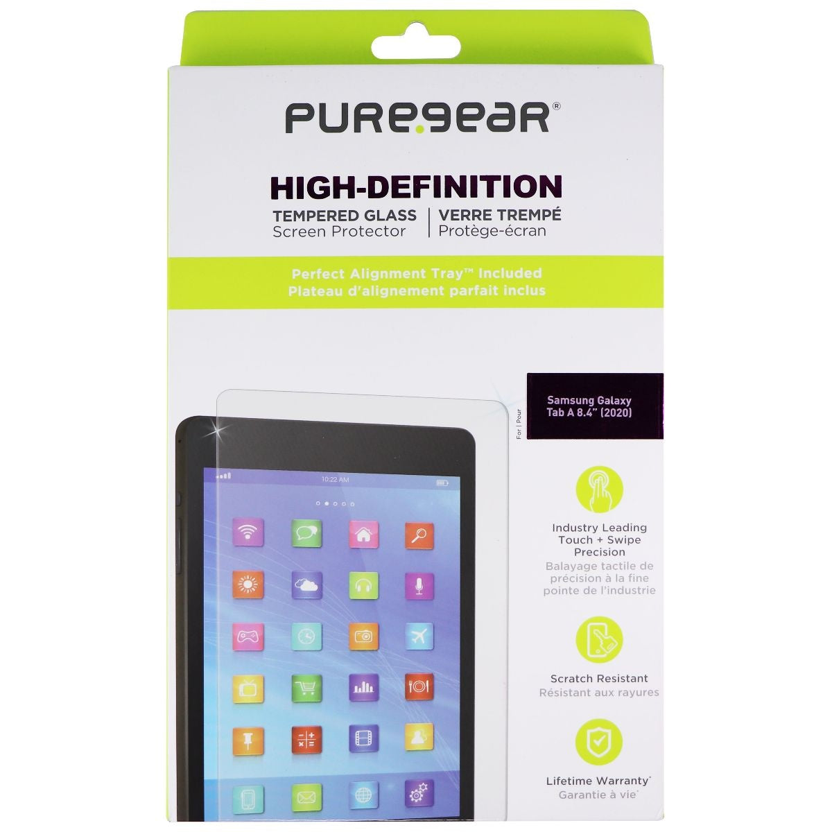 PureGear HD Clear Tempered Glass Screen Protector for Samsung Galaxy Tab A (8.4) iPad/Tablet Accessories - Screen Protectors PureGear - Simple Cell Bulk Wholesale Pricing - USA Seller