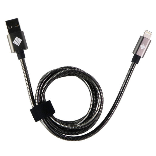 Qmadix Full Metal Jacket 3.3-Foot USB Cable for iPhones - Black Cell Phone - Cables & Adapters Qmadix - Simple Cell Bulk Wholesale Pricing - USA Seller