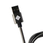 Qmadix Full Metal Jacket 3.3-Foot USB Cable for iPhones - Black Cell Phone - Cables & Adapters Qmadix - Simple Cell Bulk Wholesale Pricing - USA Seller