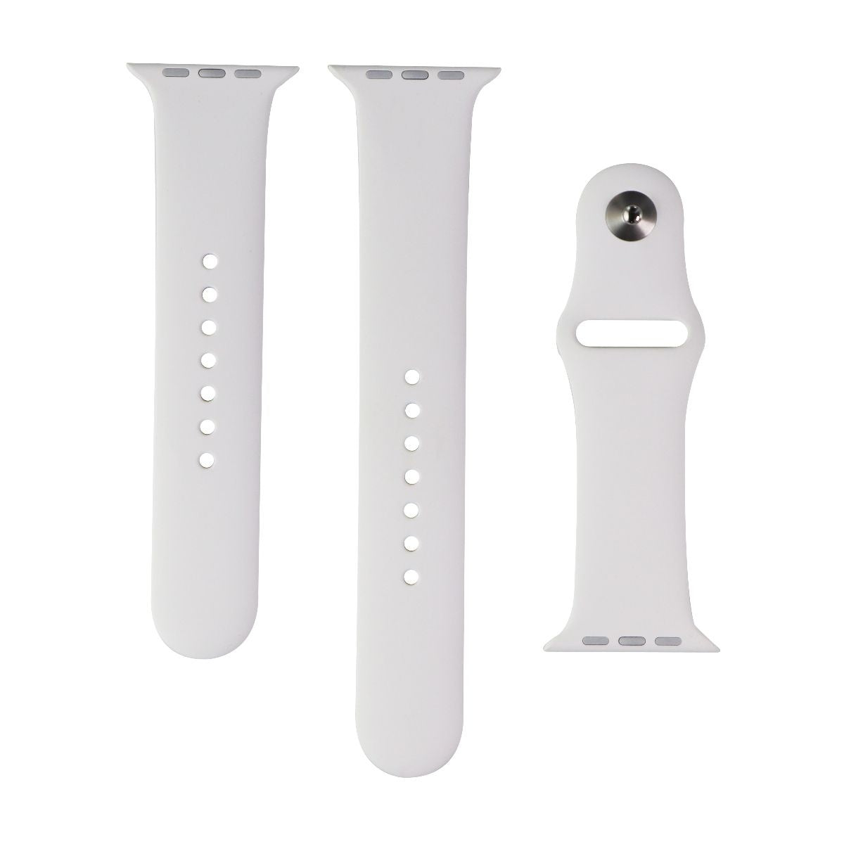 Apple Official (44mm) Sport Band for Apple Watch 10/9/8/7/6 - White (Full Set) Smart Watch Accessories - Watch Bands Apple - Simple Cell Bulk Wholesale Pricing - USA Seller