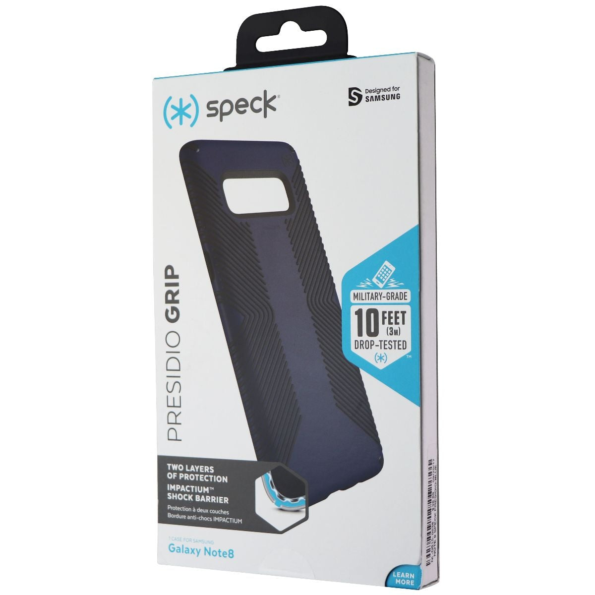 Speck Presidio Grip Case for Samsung Galaxy Note8 - Eclipse Blue/Carbon Black Cell Phone - Cases, Covers & Skins Speck - Simple Cell Bulk Wholesale Pricing - USA Seller