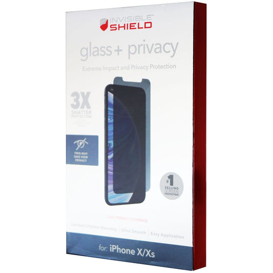 ZAGG InvisibleShield Glass+ Privacy Screen Protector for iPhone Xs/X - Tinted Cell Phone - Screen Protectors Zagg    - Simple Cell Bulk Wholesale Pricing - USA Seller