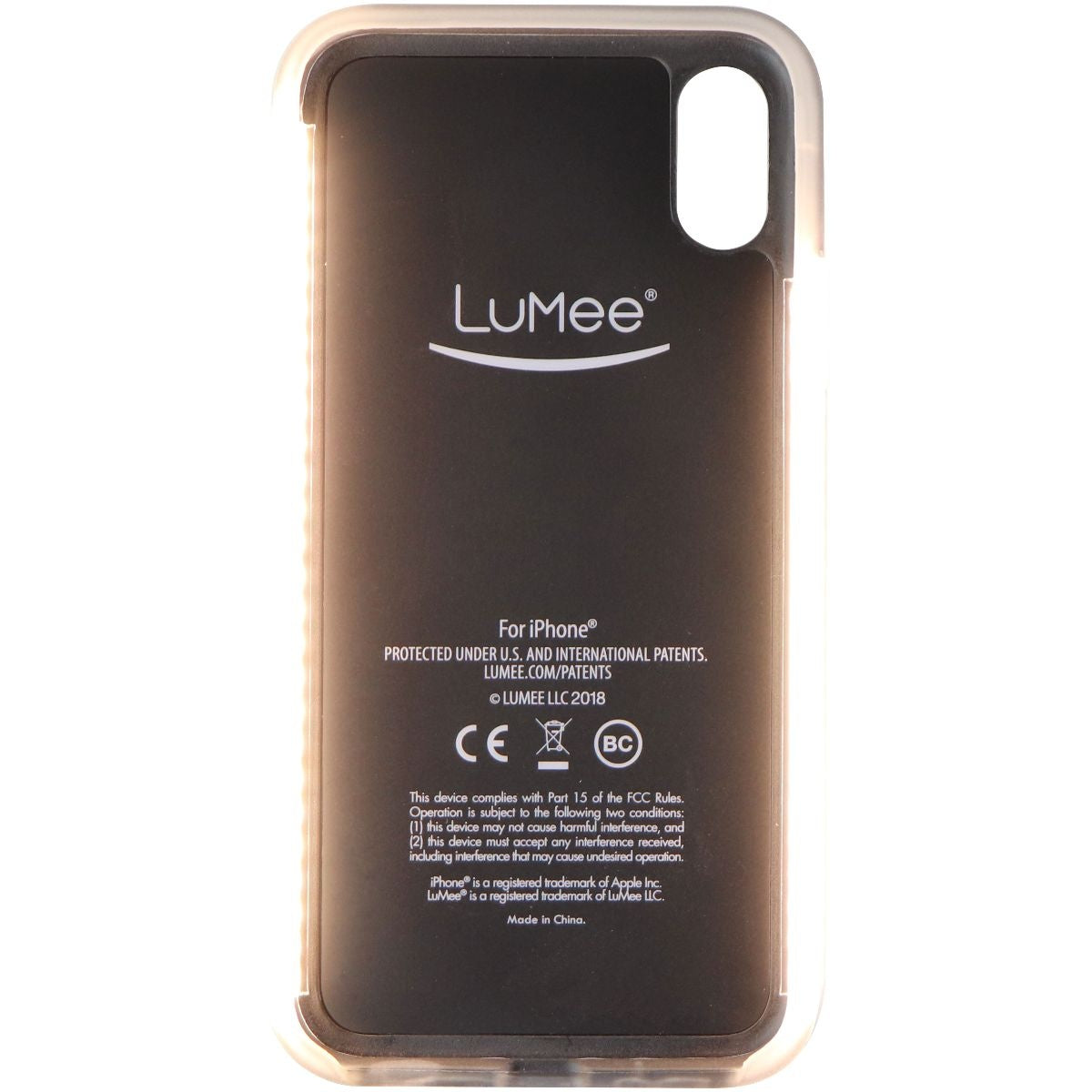 LuMee Duo Selfie LED Case for iPhone Xs / iPhone X - White Marble Cell Phone - Cases, Covers & Skins LuMee    - Simple Cell Bulk Wholesale Pricing - USA Seller
