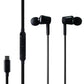 Belkin In-Ear USB-C Headphones with Microphone Control - Black Portable Audio - Headphones Belkin - Simple Cell Bulk Wholesale Pricing - USA Seller