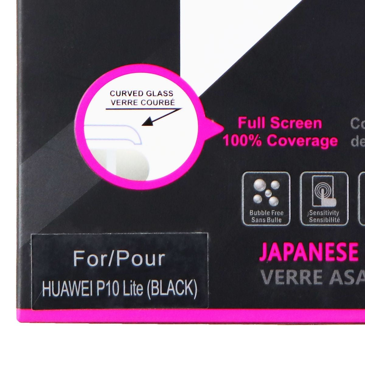 iShieldz Curved Tempered Glass for Huawei P10 Lite - Clear/Black Trim Cell Phone - Screen Protectors iShieldz    - Simple Cell Bulk Wholesale Pricing - USA Seller