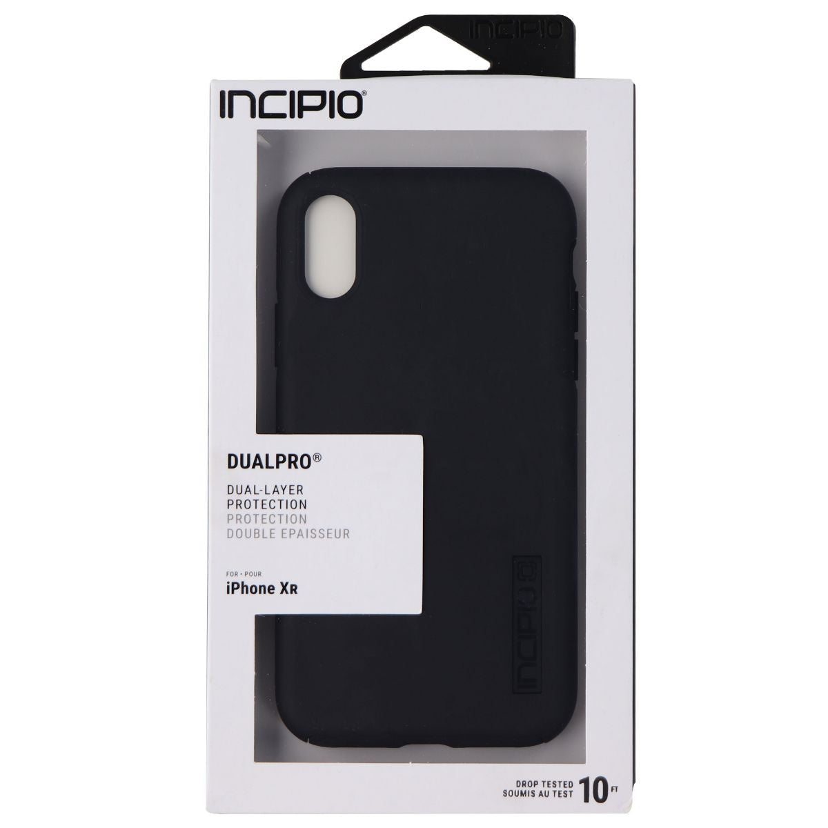 Incipio DualPro Series Dual Layer Case for Apple iPhone XR - Matte Black Cell Phone - Cases, Covers & Skins Incipio    - Simple Cell Bulk Wholesale Pricing - USA Seller