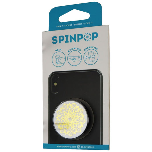 SpinPop Grip & Stand for Phones and Tablets - Gold Mandala Cell Phone - Mounts & Holders SpinPop - Simple Cell Bulk Wholesale Pricing - USA Seller