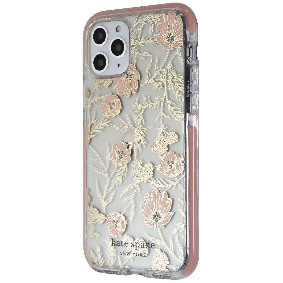 Kate Spade Defensive Hardshell Case for iPhone 11 Pro - Blossom Pink/Gold Gems Cell Phone - Cases, Covers & Skins Kate Spade New York - Simple Cell Bulk Wholesale Pricing - USA Seller