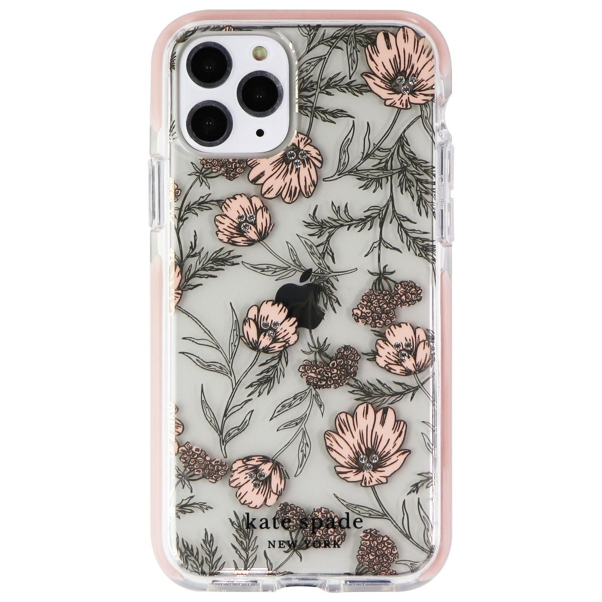 Kate Spade Defensive Hardshell Case for iPhone 11 Pro - Blossom Pink/Gold Gems Cell Phone - Cases, Covers & Skins Kate Spade New York - Simple Cell Bulk Wholesale Pricing - USA Seller